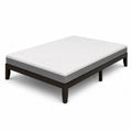 Cadre de lit en bois avec matelas en mousse 160x200 cm